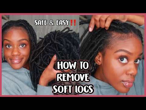 HOW TO REMOVE SOFT LOCS IN 45 MINUTUES OR LESS‼️✂️ *EASIEST METHOD*| ADAISHA MIRIAM