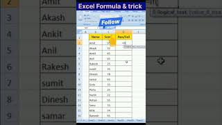 #exceltutorial #formula #excelfunctionsguide #shorts  #learnexcel #excel #tricks #viral #bgmi
