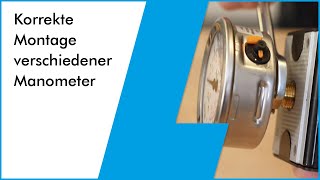 How to install a pressure gauge correctly. Which seal should I use, and what are the advantages a...