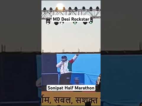 MD Desi Rockstar in Sonipat Half Marathon #rockstar #marathon #sonipat