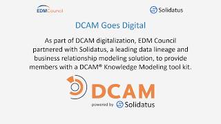 Introduction to DCAM Knowledge Models