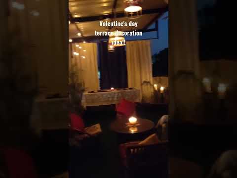 Romantic terrace decoration idea; valentine's day decoration,#ytshorts #valentinesday #valentine