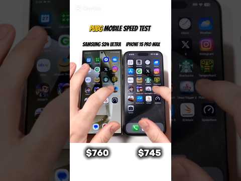 Samsung s24 ultra vs iphone 15 pro max  PUBG mobile test #speed #test #pubgmobile #pubg #samsung