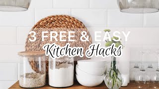3 Free & Easy Kitchen Hacks