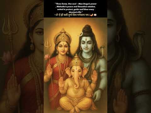 ॐ ऐं ह्रीं क्लीं दुर्गा शिव गणेशाय नमः | Powerful Combined Mantra for Strength, Peace & Wisdom