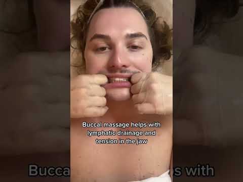 Buccal massage for face slimming and overall muscle tension #shots #buccalfatremoval alternative