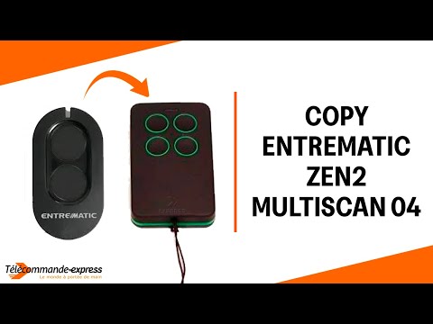 How to Copy a ENTREMATIC ZEN2 Remote to a MULTI SCAN 04 Cloning Remote
