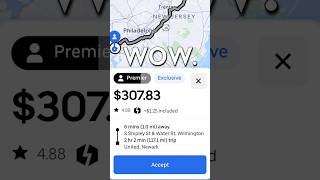 This is what Uber Pays for a 2 HOUR RIDE 🤯 #uberdriver #uber #teslacheck