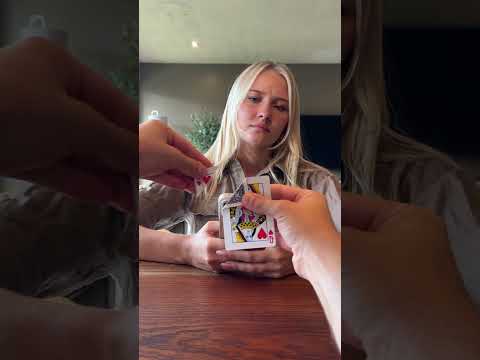 Insane CARD TRICK 😱 (Exposed) #shorts @juliet_smxll