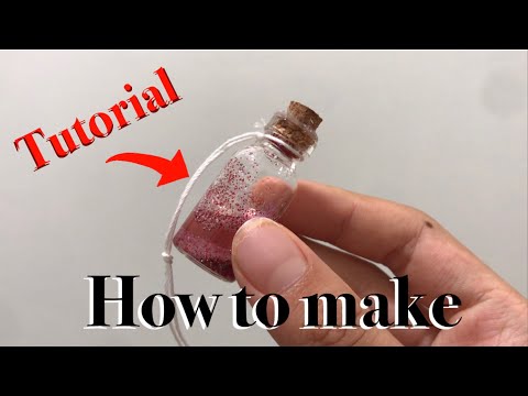 DIY Miniature potion bottle keychain🧪🔑