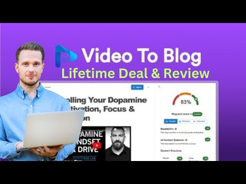 Video to Blog Lifetime Deals for Just $49-Video To Text Converter-Video to Blog Review 2024