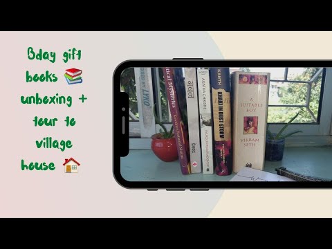 unboxing bday gift books + A tour to my village house