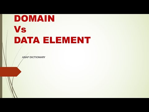 Ep-3: DOMAIN Vs DATA ELEMENT - SAP ABAP TUTORIAL FOR BEGINNERS/DATA DICTIONARY - #Ep-3