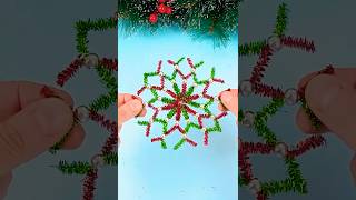 DIY pipe cleaner Snowflake