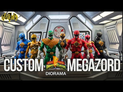 4ft Tall Power Rangers Dino Megazord Diorama!