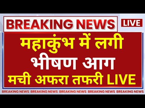 Mahakumbh Fire Accident LIVE : महाकुंभ में लगी भीषण आग..मची अफरा तफरी देखिए LIVE हाल