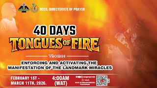 DAY FIVE TONGUES OF FIRE || PRAYERRAIN LIVE || 5TH FEBRUARY, 2026