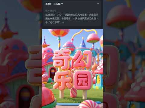 即梦刚上线的新功能可以直出文字！快试试！ #aigc #ai工具 #虚拟创意