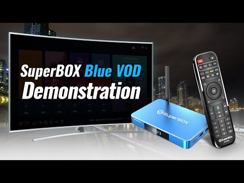 SuperBox S5 Max Blue VOD Demonstration