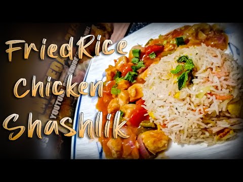 Fried Rice Chicken Shashlik