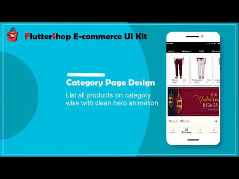 Flutter Shop E commerce UI Kit