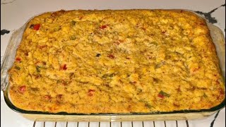 Seafood Cornbread Dressing - Seafood Dressing Recipe From Scratch - Ellen’s Thanksgiving Series 🦞🍤