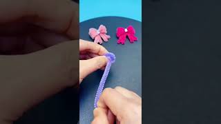 Fuzzy wire ribbon keychain #fuzzywire #keychains #tutorials #nocopyright