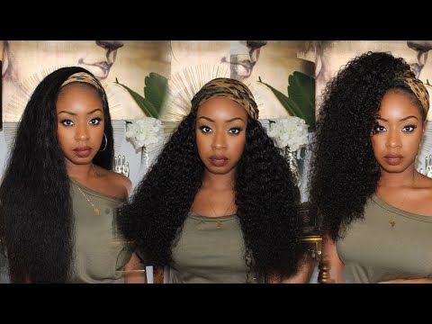 Asteria Hair Curly Wig Review| Headband Wig Review, Protective Styles