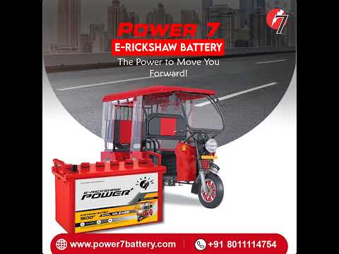 Unstoppable power. Unmatched performance. Power 7 E-Rickshaw Battery#UnstoppablePower
