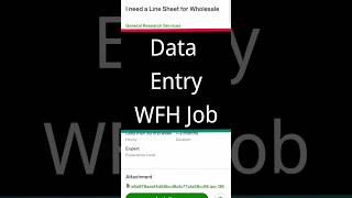 Data Entry Work From Home Job    #wfh #wfhjobs #dataentry #dataentryjobs