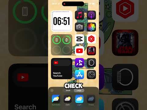 iOS 18 Beta App Size & Color Settings!!!! #apple #ios #ios18 #ios18beta #iphone #tech #technology