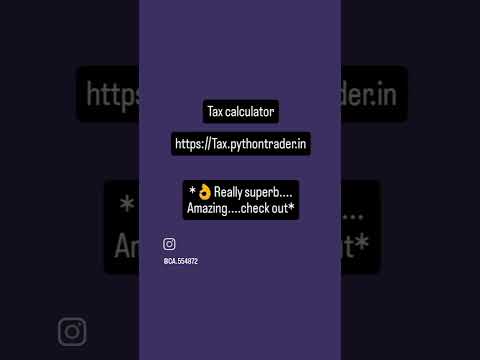 Tax calculatorhttps://Tax.pythontrader.in*👌Really superb..#castudents #cainter #caintermediate