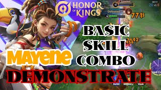 (Skill Demonstration) The basic skill combo of Mayene | Honor of Kings