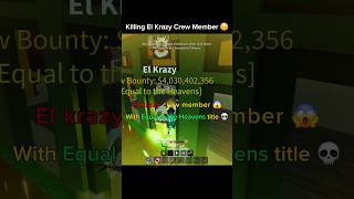 Killing Admin's crew member 😎 #roblox #bloxfruits #shorts