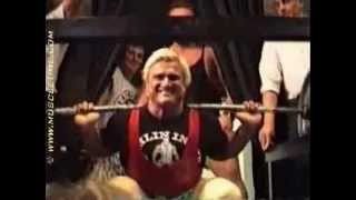 Tom Platz:  23 Reps   @  ~ 525lb / 238kg   Squat