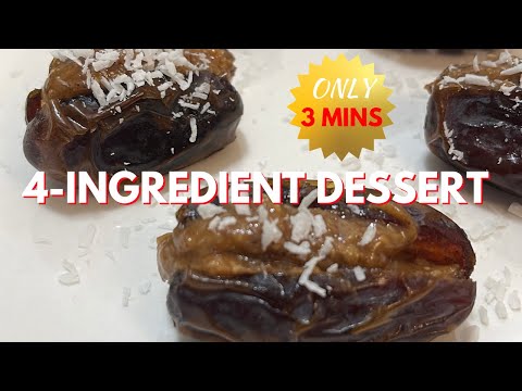 The EASIEST 3 Minute Dessert You Never Knew You NEEDED | Stuffed Dates