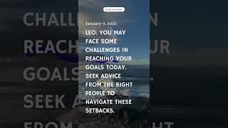 Leo January 9, 2025 #horoscope #today #trending #youtubeshorts #daily #dailyvlog