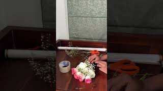 Bouquet Tutorial#bouquet#bouquetwrapping#bouquettutorial#flowertag#handmadetag#crafttutorial#viral