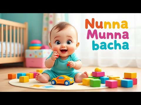 Nanha Munna Bacha | Nursery Rhyme | lullaby | Baby Poem | Urdu Hindi Poem | @DooDahDoo