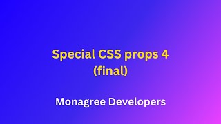 CSS properties 4 (final)