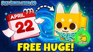 HURRY! Log In NOW for a FREE HUGE PET in PS99! ⏰