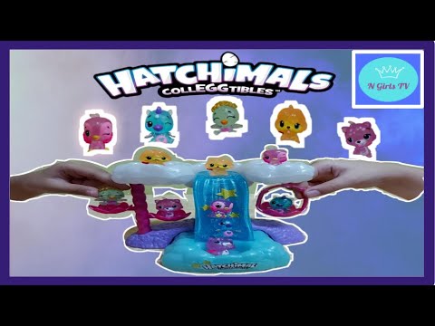 PRETEND PLAY OF HATCHIMALS COLLEGGTIBLES + WATERFALL PLAYSET | N Girls TV