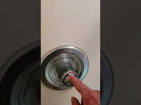How to remove cover and replace Delta shower valve assembly to fix leak / water/leaky. VIDEO 1 OF 2