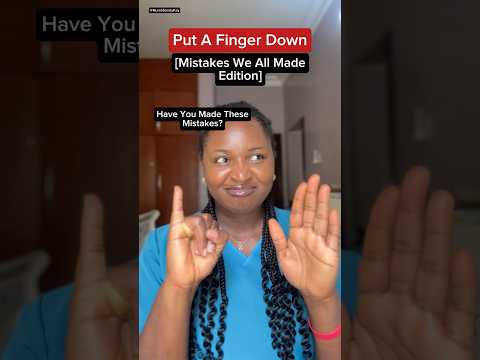 Put a finger down, mistakes we all made edition #shorts #fingerdown #putafingerdown