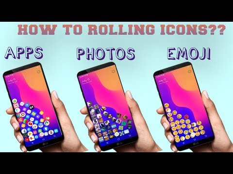 Rolling icon  app icon, photos icon and emoji icons