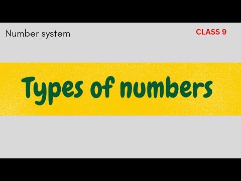Types of Numbers with examples and definition || learn Number system in easy way