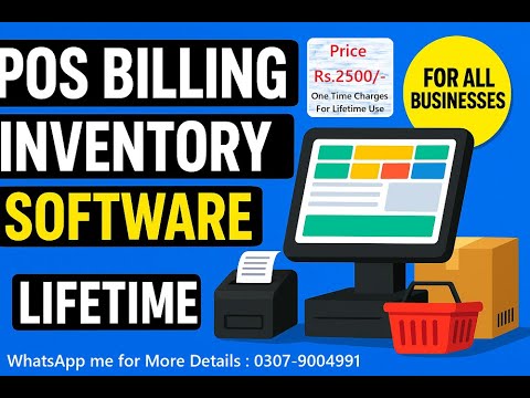 One Software for All Shops–POS Billing+Inventory and Stock for Store, Retail & Wholesale-Lifetime