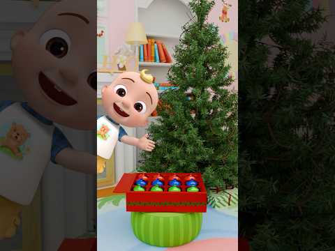 How to Decorate a Christmas Tree🎄! Learn with Baby JJ! #cocomelon #shorts