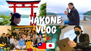 Vlog |初日文演講、日本人氣觀光「箱根」、後半年運勢？箱根野餐一週年派對、溫泉黑蛋、湖畔餐廳、濃厚起司蛋糕