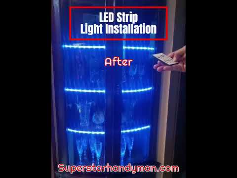 LED strip light installation handyman services #LEDStripLightSG #LightingInstallationSG